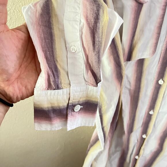 Isabel Marant Etoile Jady Striped Collared Shirt Dress - Picture 7 of 13